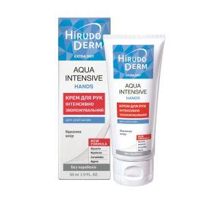 Крем для рук интенсивно увлажняющий Aqua intensive hands Hirudo derm extra dry 60 мл
