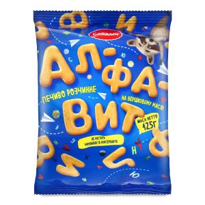Печиво Слодич Алфавіт 125 г