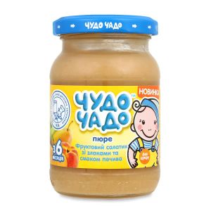 Пюре Чудо-Чадо фруктовий салат з печивом та злаками 170 г