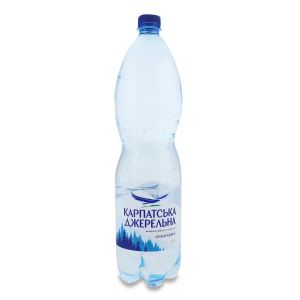 Вода минеральная Карпатська Джерельна сильногазированная 1,5 л