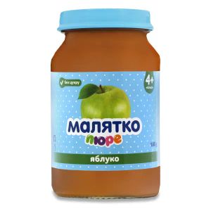 Фруктове пюре Малятко яблука 180 г