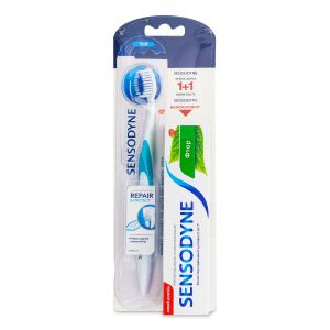 Зубна щітка Sensodyne + зубна паста з фтором 50 мл