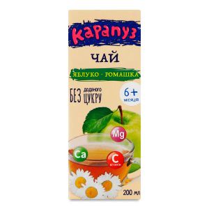 Чай Карапуз яблуко ромашка 200 мл