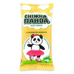 Вологі серветки Снігова Панда ромашка №15