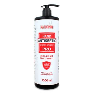 Антисептик для рук и кожи экстра защита NaturPro 1000 мл