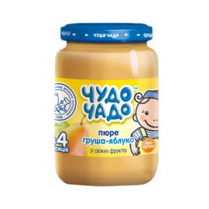 Пюре Чудо-Чадо яблуко та груша без цукру 170 г
