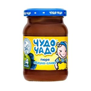 Пюре Чудо-Чадо яблуко та слива з цукром 170 г