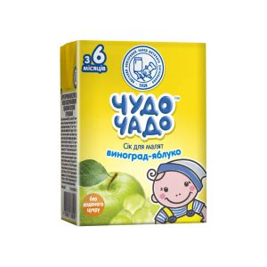 Сік Чудо-Чадо яблуко та виноград 200 мл