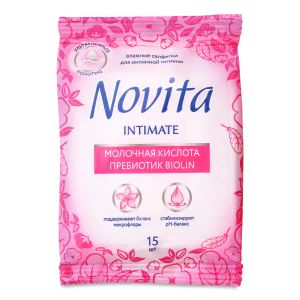 Салфетки влажные Novita Intimate №15