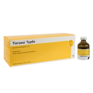 Тиогамма Турбо раствор для инфузий 1,2 % флакон 50 мл №10
