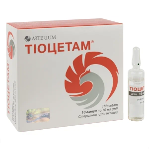 Тіоцетам розчин для ін'єкцій ампула 10 мл №10