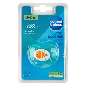 Пустышка Canpol Babies 22/606 0-6 м латексная круглая
