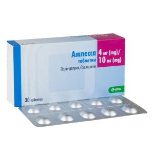 Амлесса таблетки 4 мг + 10 мг блістер №30