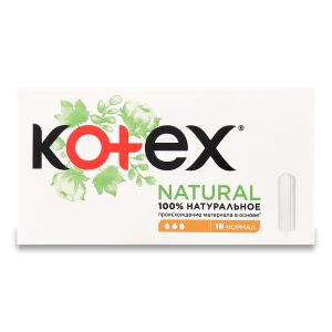 Тампони Kotex Natural нормал №16