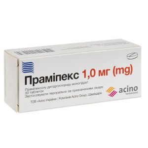 Праміпекс таблетки 1 мг №30
