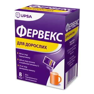 Фервекс для взрослых порошок для орального раствора саше №8