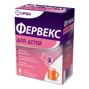 Фервекс для детей порошок для орального раствора саше №8