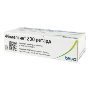 Финлепсин 200 ретард таблетки пролонгированного действия 200 мг №50