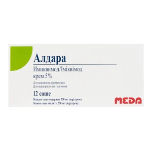 Алдара крем 5 % саше 250 мг №12
