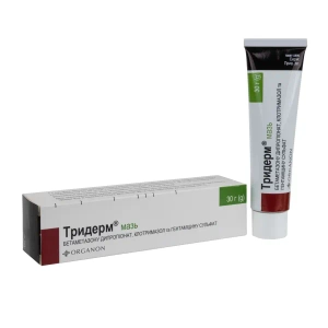 Тридерм мазь туба 30 г