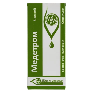 Медетром капли глазные суспензия флакон-капельница 5 мл