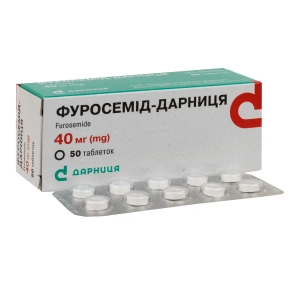 Фуросемід-Дарниця таблетки 40 мг №50