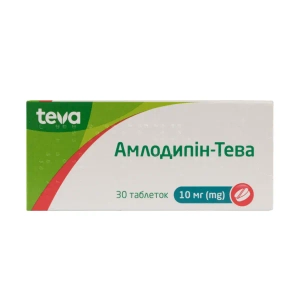 Амлодипін-Тева таблетки 10 мг блістер №30