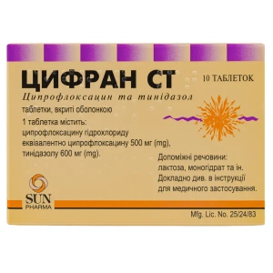 Цифран СТ таблетки покрытые оболочкой блистер №10