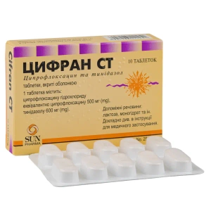 Цифран СТ таблетки покрытые оболочкой блистер №10