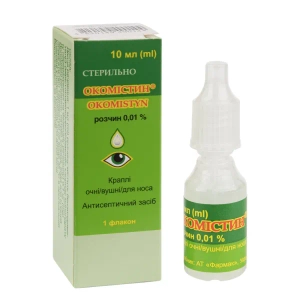 Окомістин краплі очні / вушні / для носа 0,01 % флакон з крапельницею 10 мл