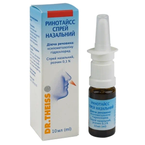 РиноТайсс спрей назальний розчин 0,1 % флакон з розпилювачем 10 мл
