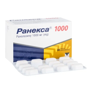 Ранекса 1000 таблетки пролонгованої дії 1000 мг блістер №60