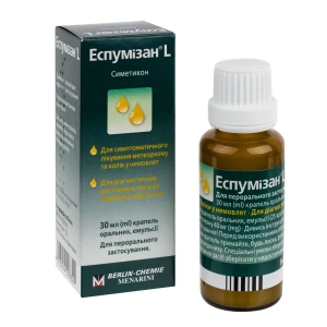 Еспумізан L краплі оральні емульсія 40 мг/мл флакон 30 мл