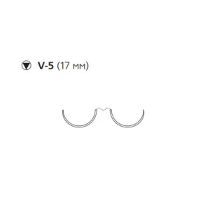 Этибонд эксель 5/0 W6934 колюще-режущая игла №2 окружноть 1/2 длина 90см