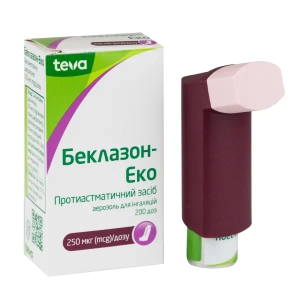 Беклазон-Еко аерозоль для інгаляцій 250 мкг/доза балончик 200 доз з інгаляційним пристроєм
