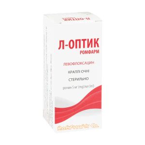 Л-оптік Ромфарм краплі очні розчин флакон 5 мг/мл