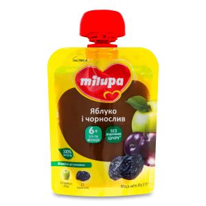 Фруктове пюре Milupa яблуко чорнослив 80 г
