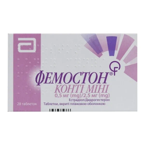 Фемостон конти мини таблетки покрытые оболочкой 2,5 мг/0,5 мг блистер №28