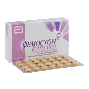 Фемостон конти мини таблетки покрытые оболочкой 2,5 мг/0,5 мг блистер №28