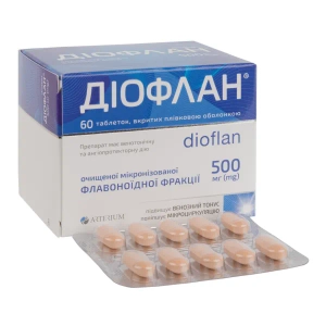 Диофлан таблетки покрытые пленочной оболочкой 500 мг блистер №60