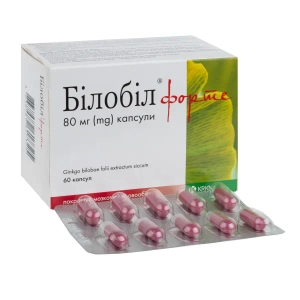 Білобіл форте капсули 80 мг блістер №60