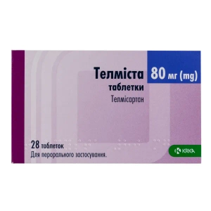 Телмиста таблетки 80 мг блистер №28