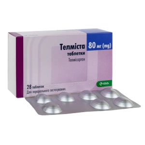 Телмиста таблетки 80 мг блистер №28
