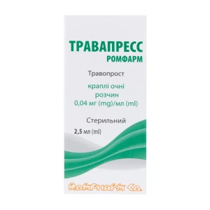 Травапресс Ромфарм капли глазные раствор 0,04 мг/мл флакон 2,5 мл