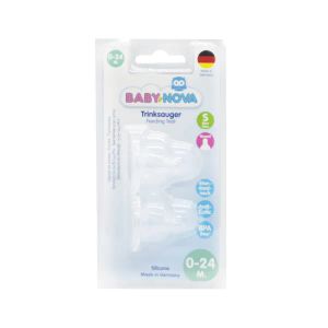 Соска Baby-Nova 17301 силіконова кругла для чаю №2