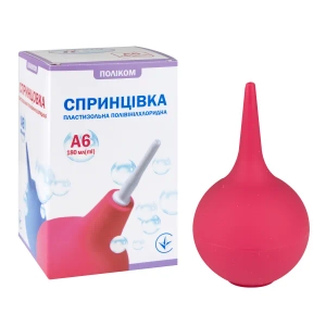 Спринцовка пластизольная поливинилхлоридная тип А-6, 180 мл с мягким наконечником