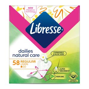 Щоденні прокладки Libresse Натуральна турбота 1 крапля №58