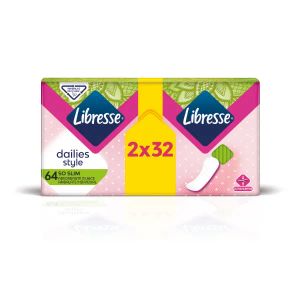 Прокладки гигиенические ежедневные Libresse Dailies Style SO Slim №64