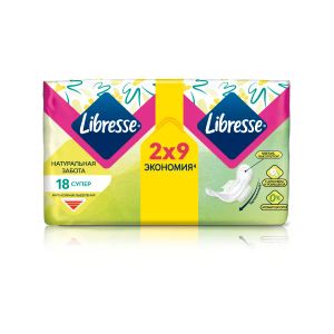 Гігієнічні прокладки Libresse Natural Care Ultra Super №18