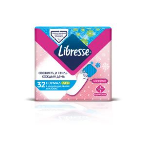Щоденні гігієнічні прокладки Libresse DailyFresh Normal Deo з молочною кислотою №32